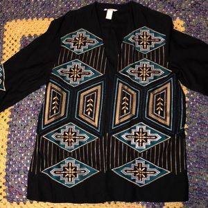 Black printed jacket